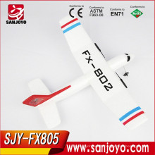 Los más nuevos juguetes 2.4G Foam RC Glider popular RC sailplane con control remoto Modelo Aeroplano SJY-FX805
